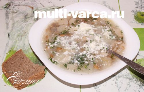 Суп грибний у мультиварці